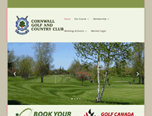 Tablet Screenshot of cornwallgolf.com